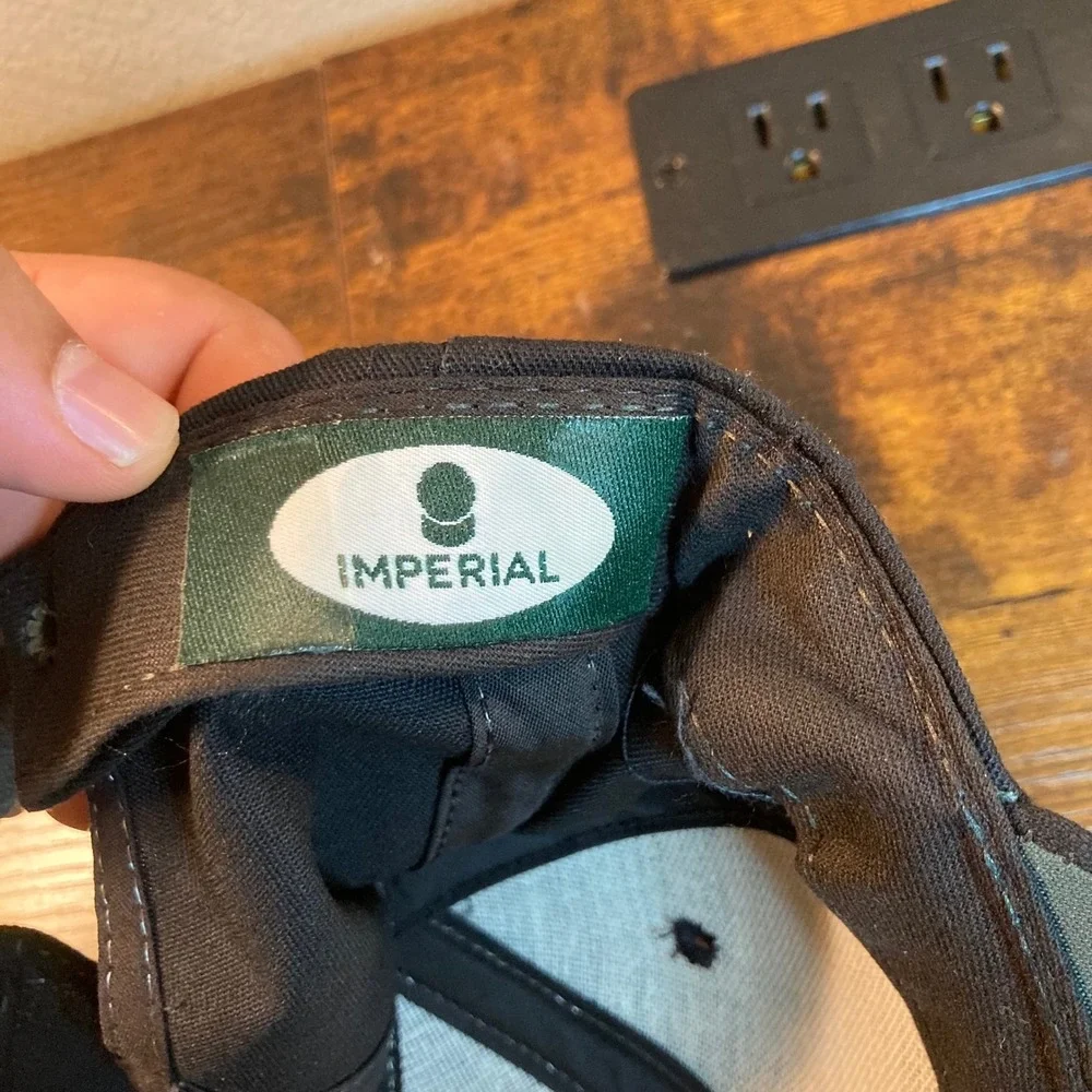 Pumpkin Ridge Golf Club Ghost Vintage Imperial Leather Strapback Hat USA